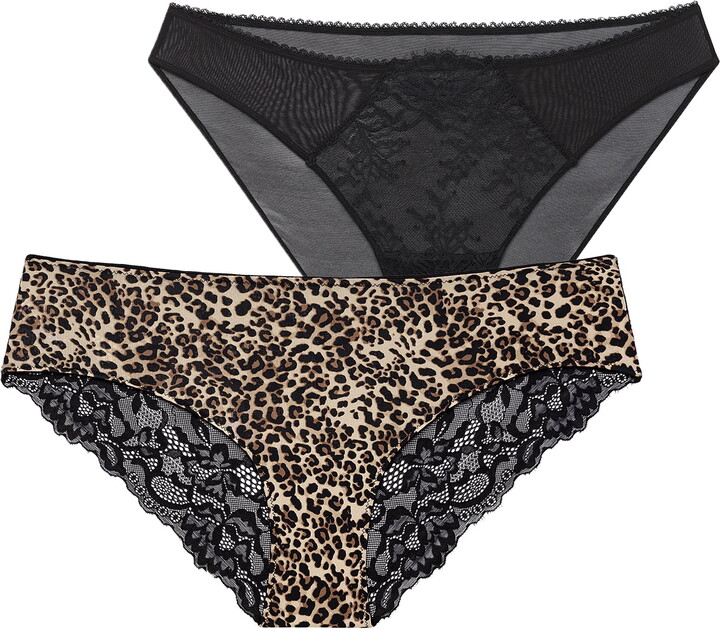Adored by Adore Me Women’s Kayla Bikini and Cara Bikini Underwear, 2-Pack, Sizes XS-XXXL