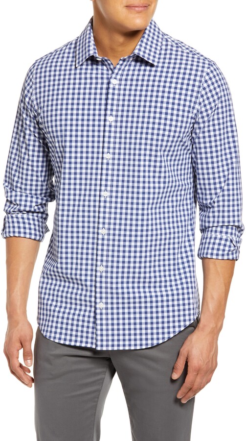 Navy Gingham Shirt | Shop the world's largest collection of 