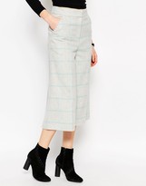 Thumbnail for your product : ASOS Wide Leg Culottes in Check Co-ord