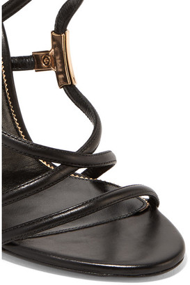 Tom Ford Embellished Leather Sandals - Black