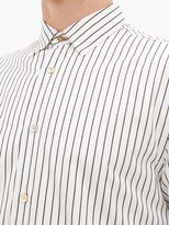 Thumbnail for your product : Paul Smith Striped Cotton-poplin Short-sleeved Shirt - White