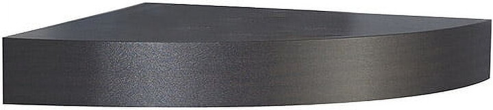 InPlace Modern Espresso Corner Shelf, Floating Corner Wall Shelf for Home Decor, Brown, 12" x 11.8"