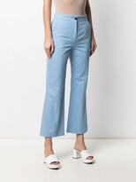 Thumbnail for your product : MSGM Cropped Flared Trousers