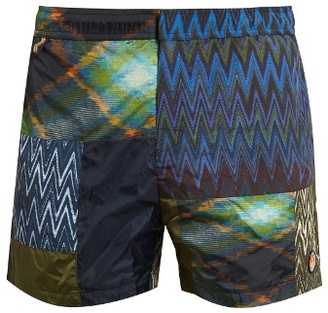 Missoni Patchwork zigzag-print swim shorts