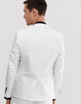 Thumbnail for your product : Twisted Tailor Hemmingway super skinny wedding suit jacket in white