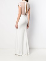 Thumbnail for your product : Victoria Beckham Cap Sleeve Floor Length Dress