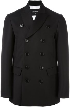 DSQUARED2 classic peacoat - men - Cotton/Polyester/Virgin Wool - 52