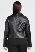 Thumbnail for your product : Karen Millen Plus Size Leather Signature Biker Jacket