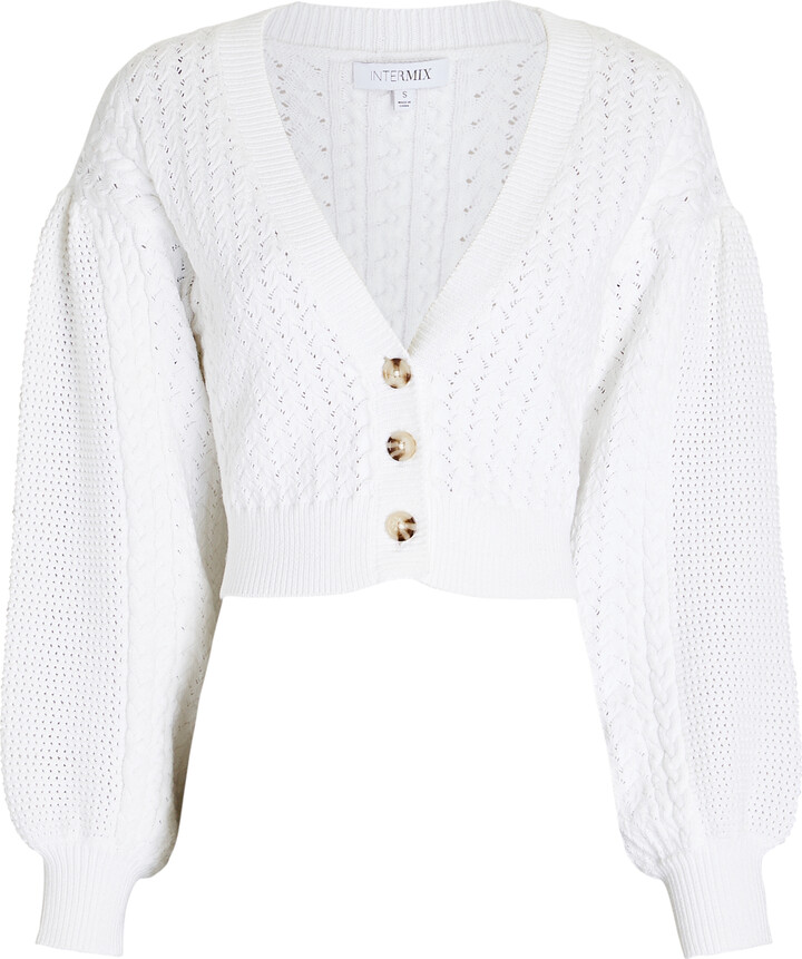 Intermix Tiffany Organic Cotton-Blend Cardigan - ShopStyle