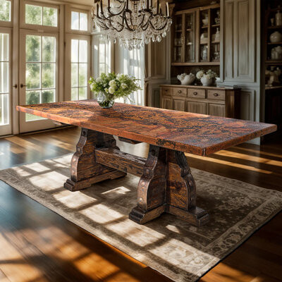 LMT Design Burnt Sierra Copper Dining Table