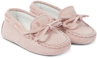 Tod's Junior Baby Gommino suede loafers