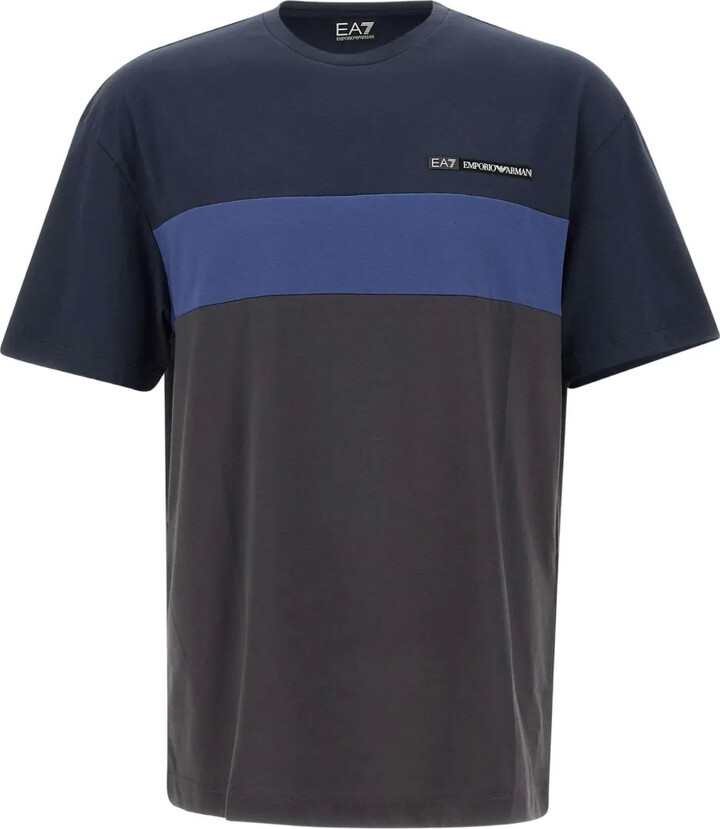 EA7 Emporio Armani colour-block short-sleeve T-shirt