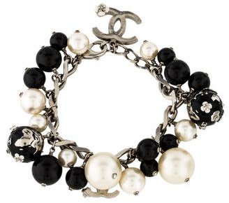 Chanel Faux Pearl Bead Bracelet