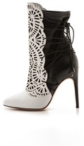 Thumbnail for your product : Alexandre Birman Cutout Lace Up Booties