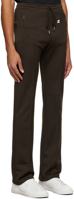 Courreges Brown Jersey Sport Track Pants