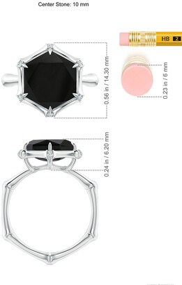 Natori Indochine 14k Black Onyx & Diamond Bamboo Frame Ring