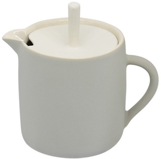 Sue Ure Maison - Teapot by Sue Ure - 2 colours - 11.5x10.5 | ceramic | grey - Grey/Grey/Teal blue