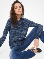 Thumbnail for your product : Michael Kors Collection Signature Print Cashmere Sweater