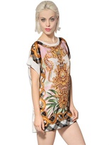 Thumbnail for your product : Just Cavalli Satin And Jersey T-Shirt