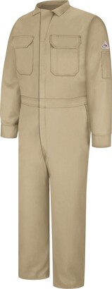 Bulwark FR Bulwark Flame Resistant 7 oz Cooltouch 2 Long Deluxe Coverall with Concealed Snap Closure On Sleeve Cuff
