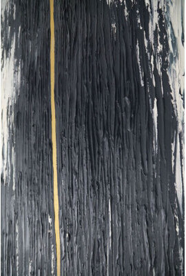 Aria Home Midnight Frameless Oil Painting Large Hand-Painted Canvas Wall Art-47"X31"