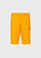 Thumbnail for your product : Ea7 Jersey Fleece Shorts With Logo