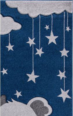 Indigo Safari Carousel Kids 100 Performance Rug