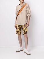 Thumbnail for your product : Pt01 Painterly-Print Bermuda Shorts