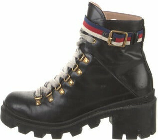 combat boots gucci