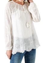 Thumbnail for your product : Hallhuber Sheer eyelet stitch tunic