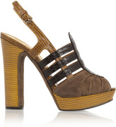 Thumbnail for your product : Tory Burch Cora suede and leather sandals
