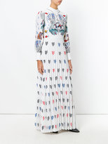 Thumbnail for your product : Mary Katrantzou playing cards pleated dress