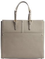Thumbnail for your product : Armani 746 Armani beige leather open top tote