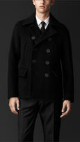 Thumbnail for your product : Burberry Cashmere Wool Pea Coat