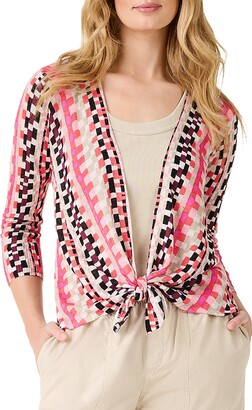 NIC+ZOE Women's Tiny Blocks Pant - 28 Inch Inseam Straight Leg Pull-On Pants