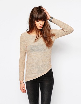 Only Sweater With Asymmetric Hem