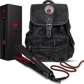 Cherry Professional 1.5" Professional One Pass Digital Flat Iron & Backpack