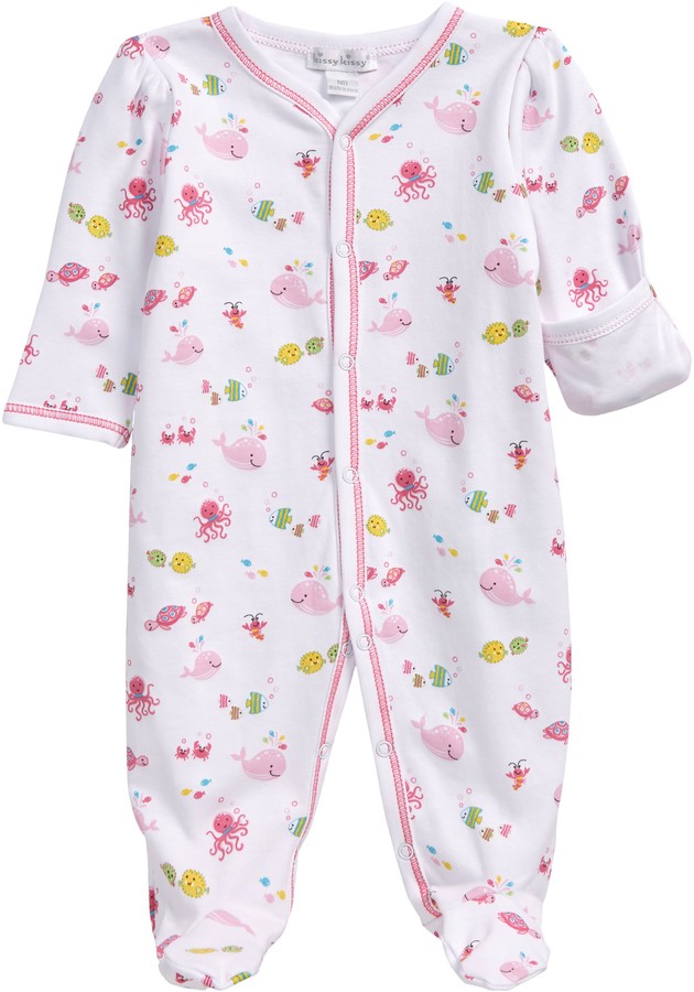 Kissy Kissy Ocean Oasis OnePiece Footed Pajamas ShopStyle