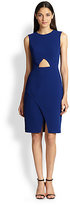 Thumbnail for your product : BCBGMAXAZRIA Midriff-Cutout Crepe Dress