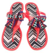 Thumbnail for your product : Missoni Bow-Accented Thong Sandals