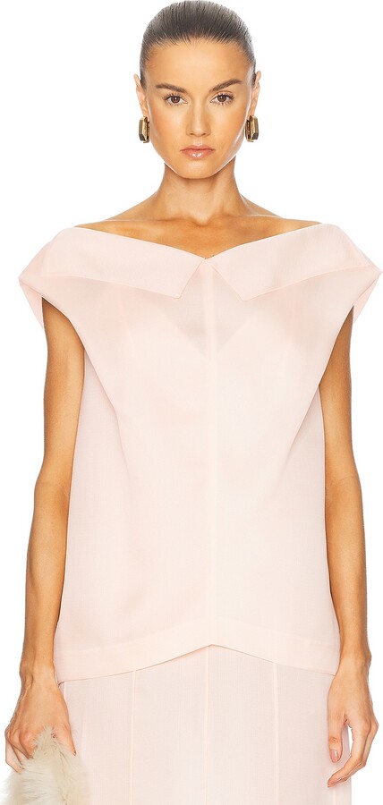 KHAITE Selly Top in Pink