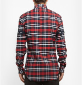 Thumbnail for your product : Thom Browne Button-Down Collar Checked Cotton Oxford Shirt