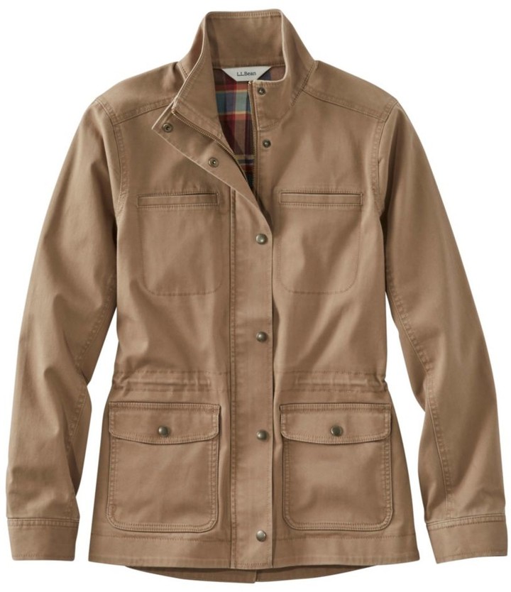 Ll Bean Lined Utility Jacket Women's Fashion Look Featuring
