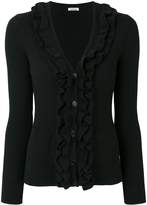 Thumbnail for your product : P.A.R.O.S.H. ribbed knit ruffle cardigan