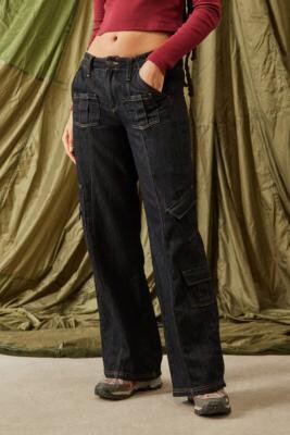 BDG Cyber Stone Tinted Y2K Cargo Jeans