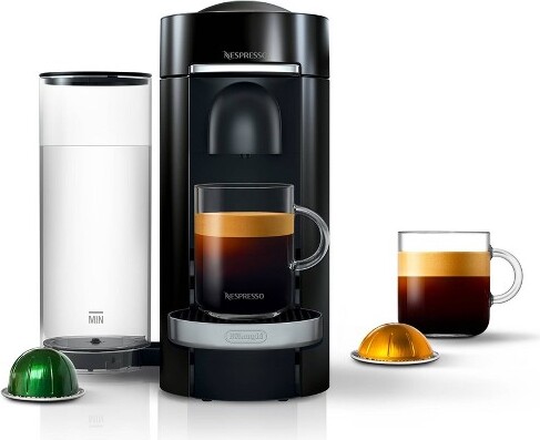 NespressoVertuoPlusDeluxeCoffeeMakerandEspressoMachinebyDeLonghi:AutomaticShut-Off,60ozCapacity,Black