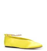 Thumbnail for your product : J.W.Anderson Ankle Bracelet Satin Ballerina Shoes