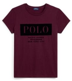 Ralph Lauren Cotton Jersey Polo T-Shirt Wine L