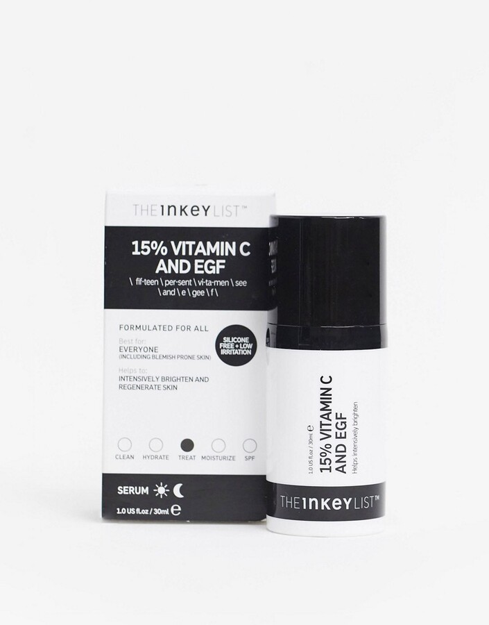 The INKEY List Vitamin C 15 and EGF Brightening Serum 30ml ShopStyle
