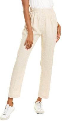 Womens Trousers Forte Forte Forte-forte Womans White Cotton And Wool Ribbed Trousers Slacks and Chinos Forte Forte Trousers Slacks and Chinos 